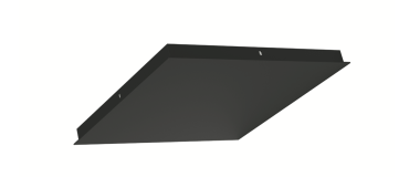 Artdelight Plate - plafondplaat uitbreidbaar tot 5 lampen - 35 x 35 x 3 cm - zwart