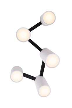 Maxlight Laxer - plafondlamp - 75 x 40 cm - zwart en wit