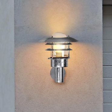 Nordlux Lønstrup 22 Sensor - buiten wandverlichting met bewegingsdetector - 22 x 26,5 x 26,5 cm - IP44 - gegalvaniseerd staal