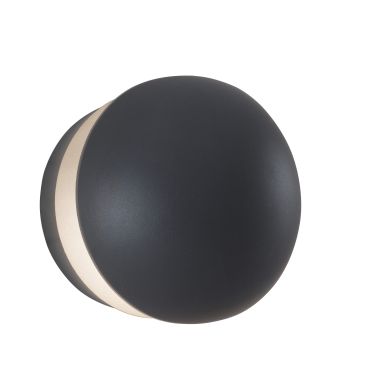 Nova Luce Agile - buiten wandlamp - Ø 15 x 12 cm - 13W LED incl. - IP54 - donkergrijs