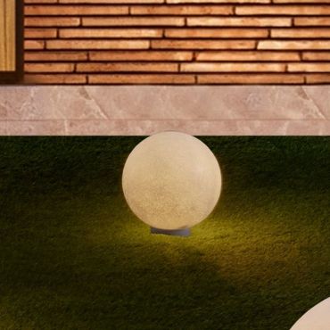Nova Luce Moon - spot op piek - Ø 25 x 25 cm - IP65 - wit