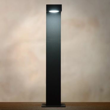Lucide Texas - tuinpaal - 6 x 15 x 40 cm - 6W LED incl. - IP54 - antraciet