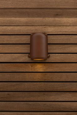 Lutec Ancor - buiten wandlamp - 11 x 9 x 14cm - IP54 - matbruin