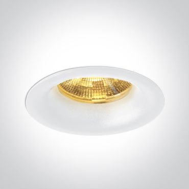 ONE Light Recessed Spots Fixed LED - inbouwspot - Ø 44 mm, Ø 38 mm inbouwmaat - 3W dimbare LED incl. - wit