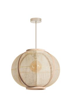 ETH Fabric - hanglamp - Ø 48 x 300 cm - zand