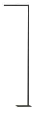 ETH Sem - vloerlamp - 45 x 18 x 180 cm - 10W + 5W dimbare LED incl. - zwart