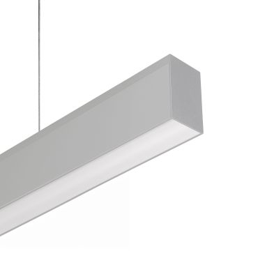 Lichtkoning Slim Line Up - hanglamp - 5,5 x 3,3 cm profiel - 19,2W + 14,4W LED per meter - alu