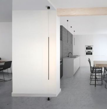 Nova Luce Elettra - hang/staanlamp - Ø 7 x 300 cm - 20W LED incl. - zand zwart