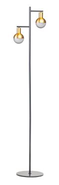 ETH Drop - vloerlamp - Ø 10 x 152 cm - zwart en goud