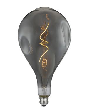 Daylight Italia Bumped LED lamp - Ø 16,5 x 30 cm - E27 - 5W dimbaar - 1800K - gerookt