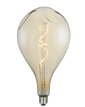 Daylight Italia Bumped LED lamp - Ø 16,5 x 30 cm - E27 - 5W dimbaar - 1800K - amber