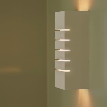 Nordlux Lancio - wandlamp - 7,5 x 7,5 x 21,5 cm - wit