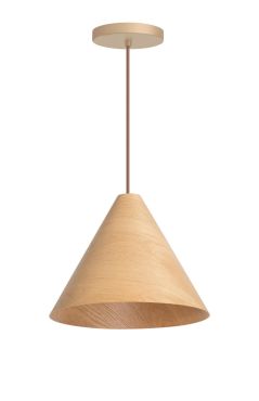 ETH Robin - hanglamp - Ø 33 x 227 cm - lichtbruin