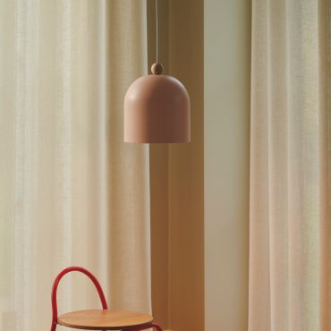 Nordlux Gaston - hanglamp - Ø 20 x 200 cm - poeder roze