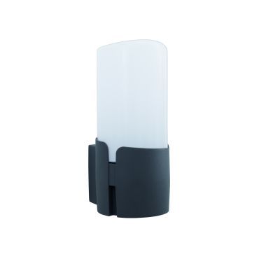 Nova Luce Pyro - buiten wandverlichting - 10 x 13 x 21 cm - IP54 - donkergrijs