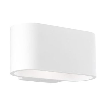 Nova Luce Otello - wandverlichting - 18 x 10 x 9 cm - wit gips