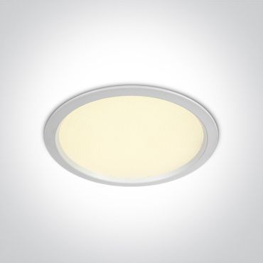 ONE Light UGR19 CCT V Range - inbouw plafondverlichting - Ø 240 mm, Ø 210 mm inbouwmaat - 30W LED incl. - IP44 - wit
