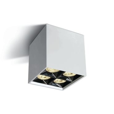 SHOWROOMMODEL - ONE Light Mirror Square Boxes - plafondverlichting - 8,5 x 8,5 x 8,8 cm - 15W LED incl. - wit