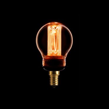 ETH LED Filament Ball - Ø 4,5 x 10 cm - E14 - 2,3W dimbaar - 2000K - goud