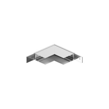 VK Lighting Eiva - magnetisch railsysteem - vertikaal opbouwhoekprofiel - 10 x 10 x 2,63 cm - DALI dimbaar - wit