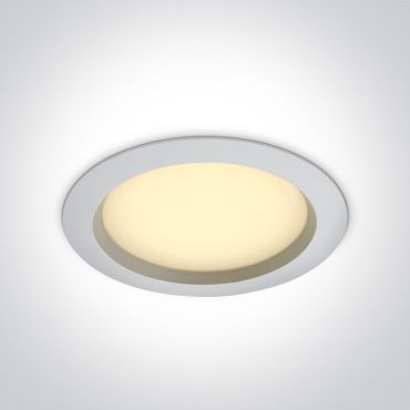 ONE Light Bathroom Downlights - inbouwspot - Ø 228 mm, Ø 210 mm inbouwmaat - 25W LED incl. - IP54 - wit - instelbare lichtkleur
