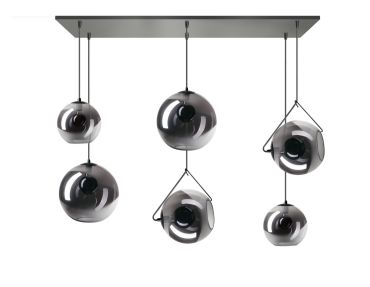 ETH Orb - hanglamp - 130 x 30 x  200 cm - zwart