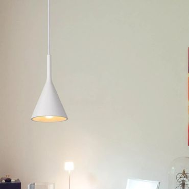 Lucide Gipsy - hanglamp - Ø 16,5 x 130 cm - wit