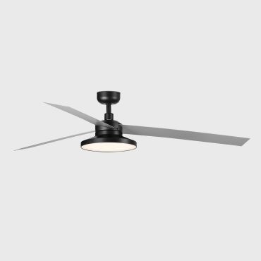Faro Cruiser Tak 3 XL - plafondventilator met licht - Ø 160 cm - mat zwart en aluminium - 2700K