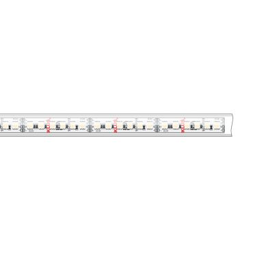 KLUS LED strip - 1,67cm breed, 500cm lengte - 24Vdc - 19,2W LED per meter - 120 LEDs per meter - IP65 - RGB