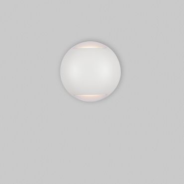 Nova Luce Passo - buiten wandverlichting - Ø 12 x 4 cm - 4W LED incl. - IP65 - zandwit