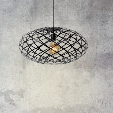 Lucide Wolfram - hanglamp - Ø 65 x 162 cm - zwart