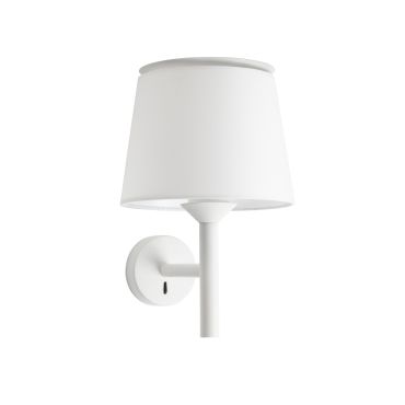 Faro Savoy - wandverlichting - 23 x 18,5 x 39,2 cm - mat wit