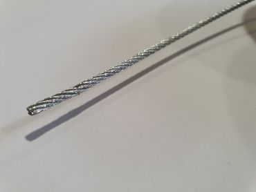 Verzinkte staalkabel - Ø 2,5 mm - per 100 cm