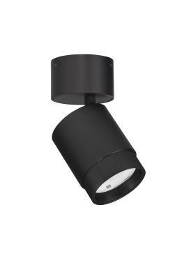 Nova Luce Spectre - opbouwspot - Ø 6,5 x 14,4 cm - 15W LED incl. - instelbare lichtbundel - zwart