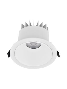 Nova Luce Brady - inbouwspot - Ø 10 x 7,5 cm - Ø 90 mm inbouwmaat - 10W LED incl. - IP67- wit