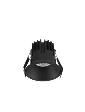 Nova Luce Luela - inbouwspot - Ø 85 mm - inbouwmaat 75 mm - 13W LED incl. - zwart - 2700K