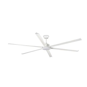 Faro Rotterdam 25 XXL - plafondventilator met licht en afstandsbediening - Ø 250 cm - 32W LED incl. - mat wit