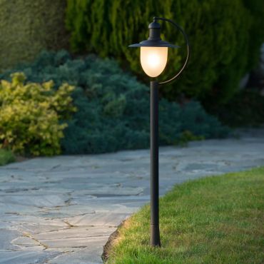 Lucide Aruba - tuinpaal - 25 x 28,5 x 110 cm - IP44 - zwart