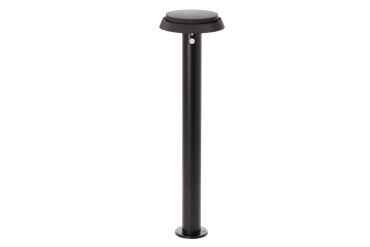 Integral LED True - tuinpaal op zonne-energie met bewegingssensor - Ø 20 x 70 cm -  6W LED incl. - instelbare lichtkleur - IP65 - zwart