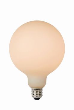 Lucide LED lamp - Ø 12,5 x 17,5 cm - E27 - 8W - 3 Stepdim - 2700K tot 2200K - Opaal