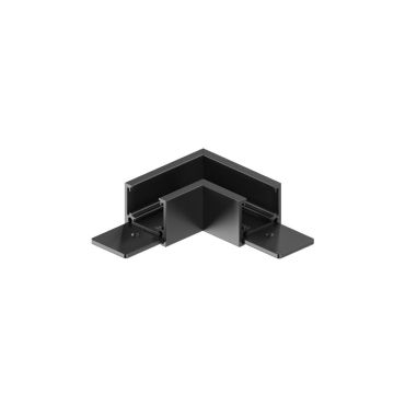VK Lighting Eiva - magnetisch railsysteem - horizontaal opbouwhoekprofiel - 7,2 x 7,2 x 2,3 cm - DALI dimbaar - zwart