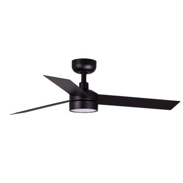 Faro Cruiser S - plafondventilator met licht - Ø 106 cm - mat zwart