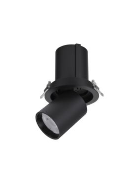 Nova Luce Naruto - inbouwspot - Ø 115 mm inbouwmaat - 20W LED incl. - zwart - warm witte lichtkleur