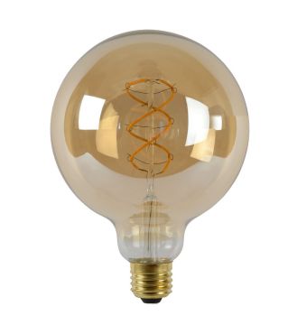 Lucide LED filament lamp - Ø 12,5 x 17,5 cm - E27 - 5W dimbaar - 2200K - amber