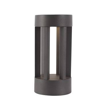 Nova Luce Devora - tuinpaal - Ø 11 x 22 cm - 8W LED incl. - IP54 - donkergrijs