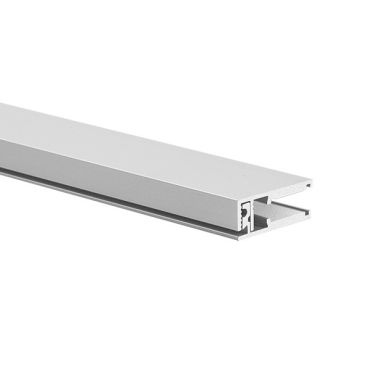 KLUS KRAV-56 - LED-profiel voor glazen wanden met een dikte van 5mm tot maximum 6mm - 1 x 2,5 cm - geanodiseerd zilver