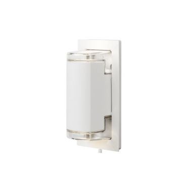 Konstsmide Potenza - buiten wandlamp - 11,5 x 10 x 22,5 cm - IP54 - wit