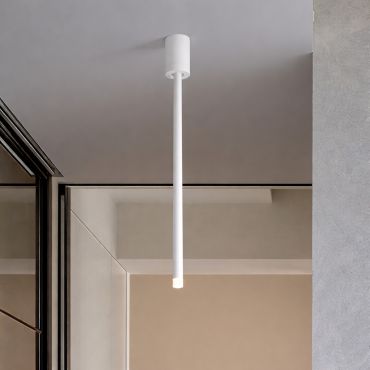 Nova Luce Ornos - plafondlamp - Ø 5 x 49,5 cm - 4W LED incl. - zandwit