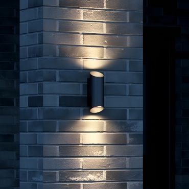 Nordlux Nico - buiten wandlamp - 9,5 x 7,7 x 23,5 cm - IP54 - zwart
