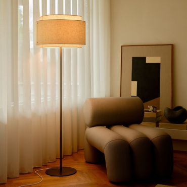 Design For The People Takai - vloerlamp - Ø 45 x 150 cm - beige